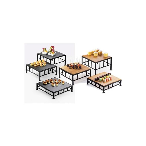 Cal-Mil Cal-Mil Iron Riser Slate 12"W x 12"D x 3"H 1711-3-65 - main